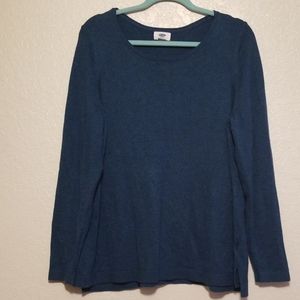 Real Blue Sweater Tunic Old Navy 2x Xxl